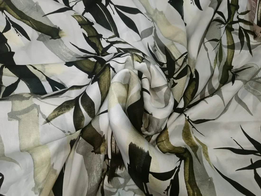 100% PURE SILK SATIN FABRIC 80 GRAMS 20.20MM DIGITAL PRINT 44" wide available in 3 designs