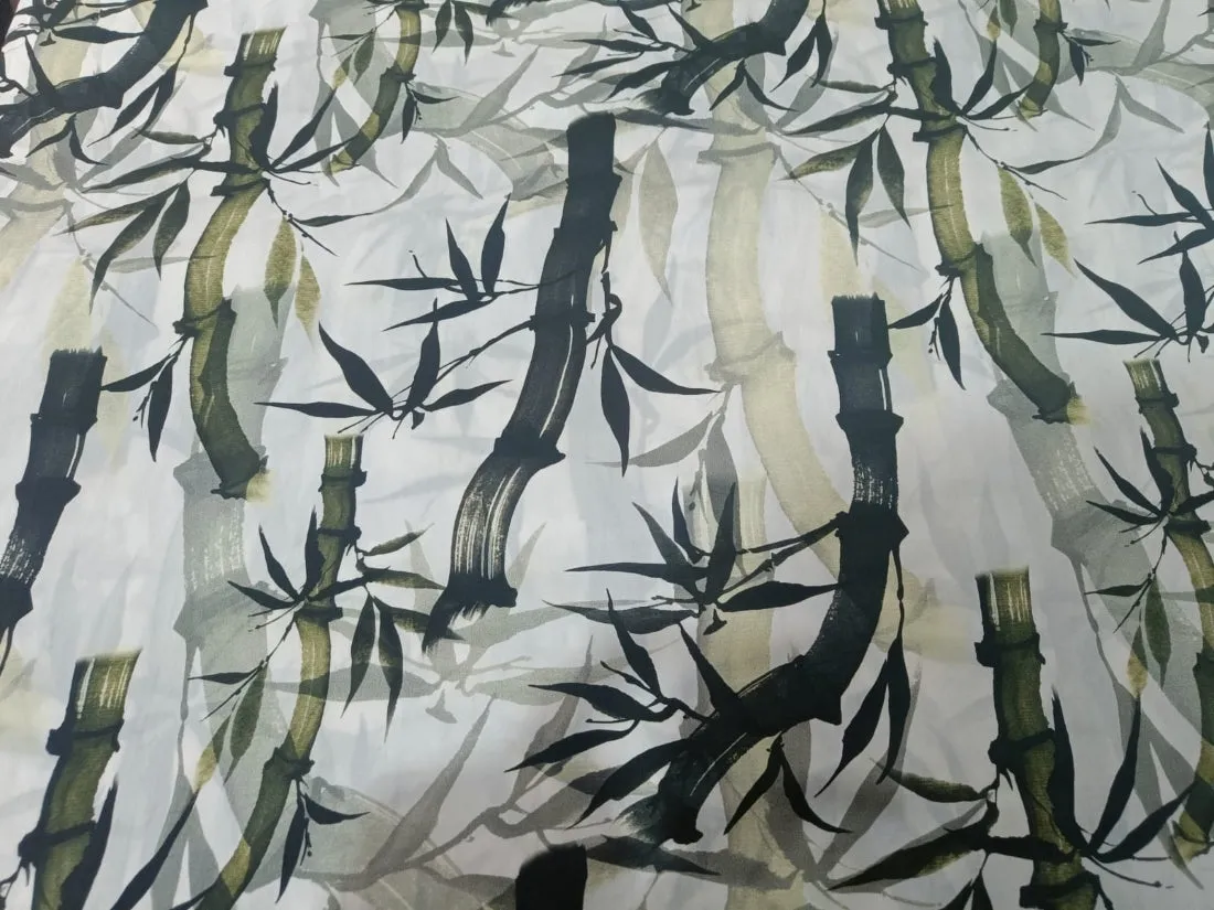 100% PURE SILK SATIN FABRIC 80 GRAMS 20.20MM DIGITAL PRINT 44" wide available in 3 designs