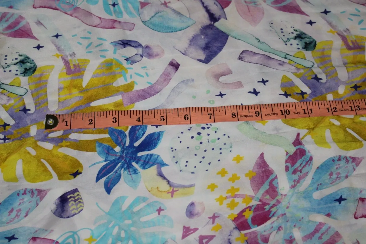 100% PURE SILK SATIN FABRIC 80 GRAMS 20.20MM DIGITAL PRINT 44" wide available in 3 designs