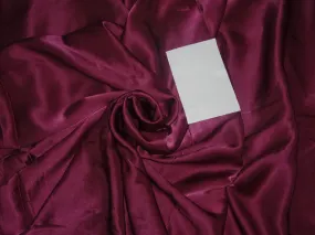 100% PURE SILK SATIN FABRIC 80 GRAMS MAGENTA COLOR 44&quot;