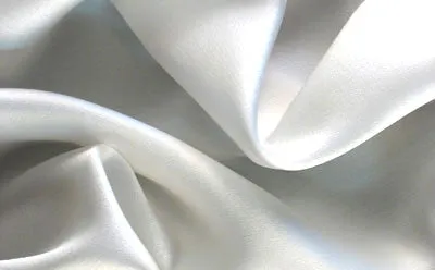 100% Sand wash Silk Satin fabric 44&quot;wide-WHITE