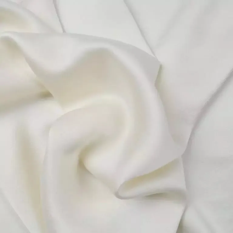 100% Sand wash Silk Satin fabric 44" wide WHITE [10552]