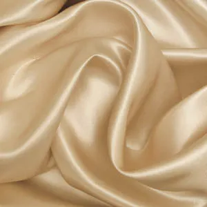 100% Silk Satin fabric 44&quot;-pale gold