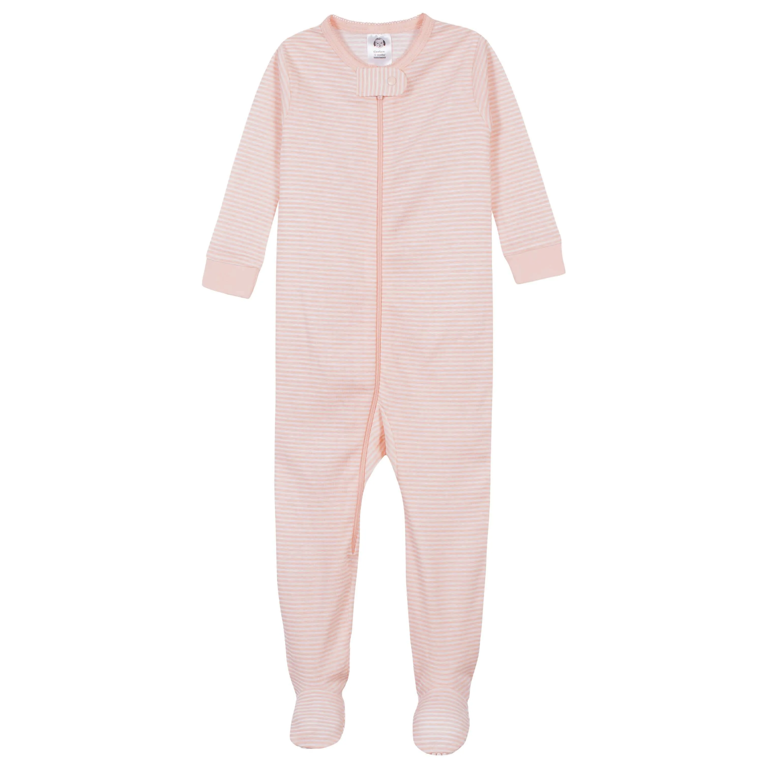 2-Pack Baby & Toddler Girls Love Snug Fit Footed Cotton Pajamas