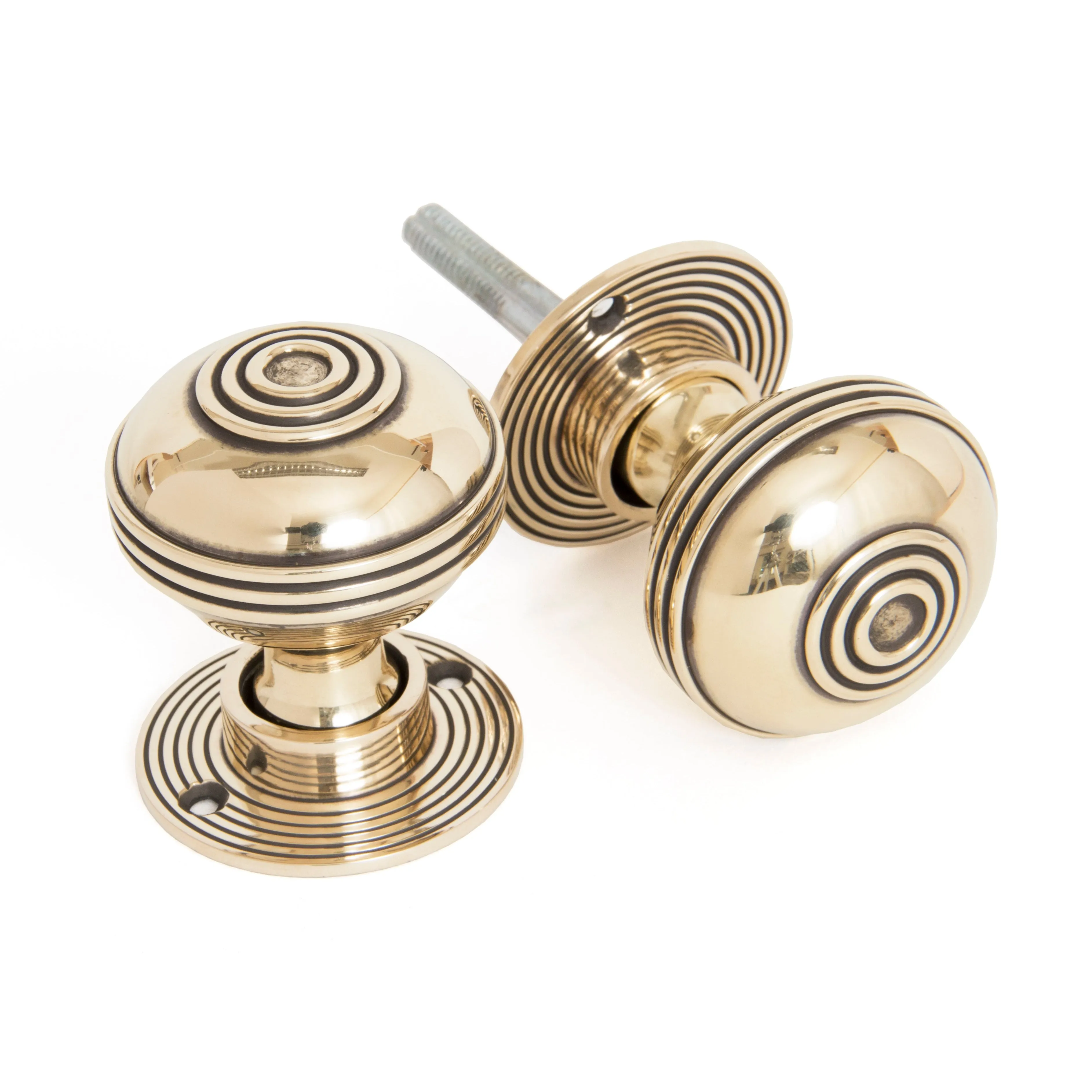 Aged Brass 50mm Prestbury Mortice/Rim Knob Set | From The Anvil