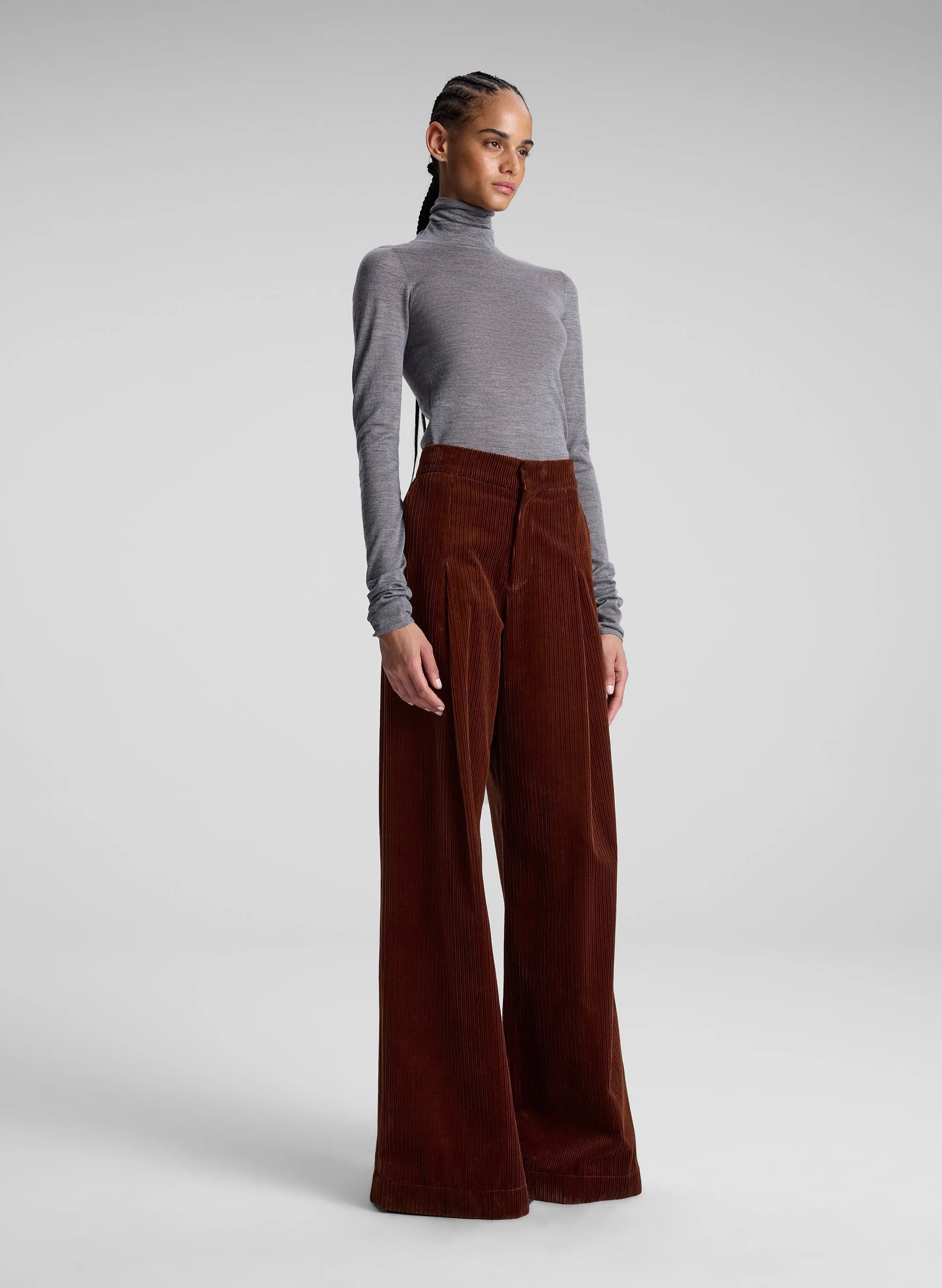 Andrew Wide Leg Corduroy Pant