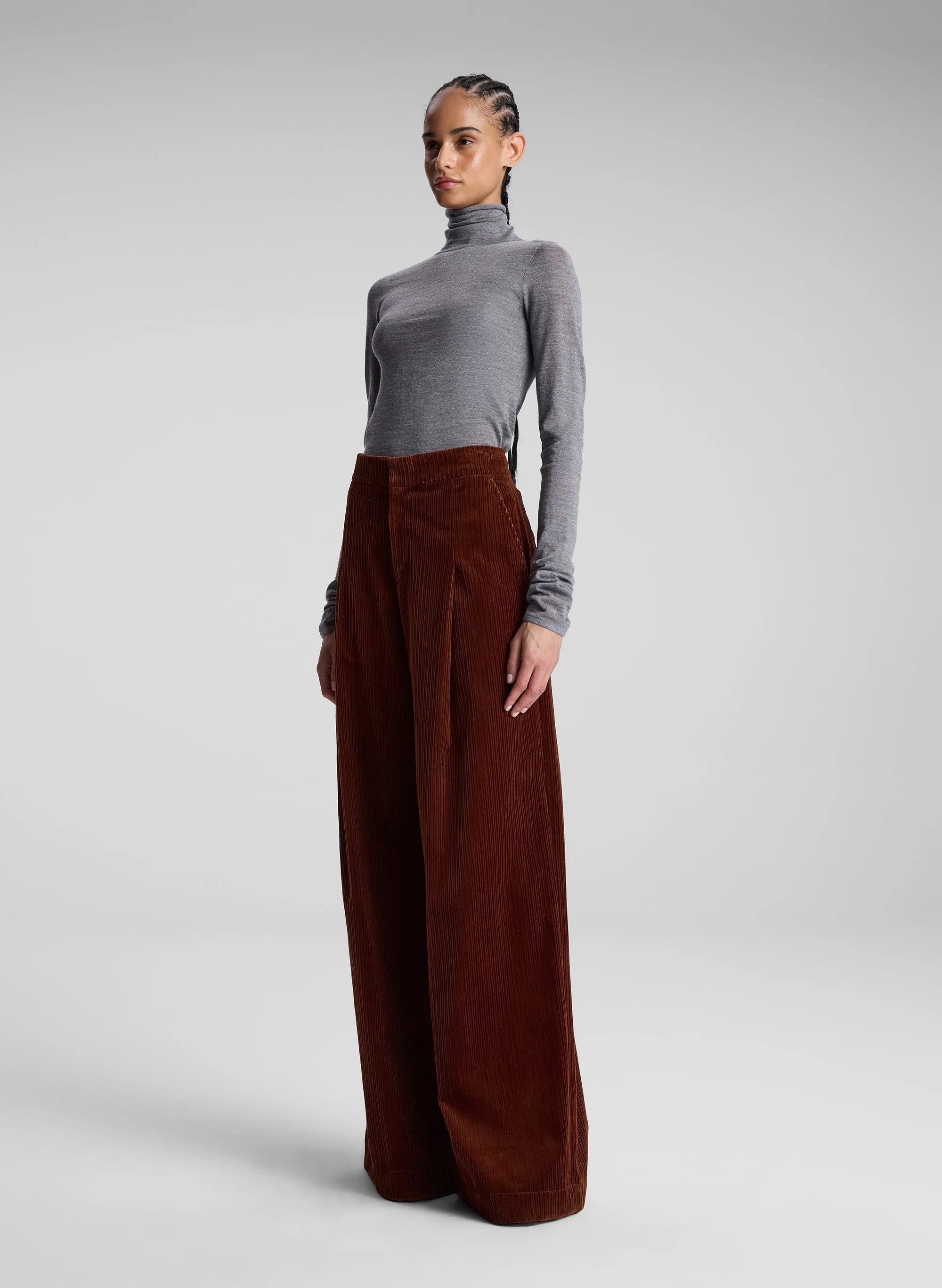 Andrew Wide Leg Corduroy Pant