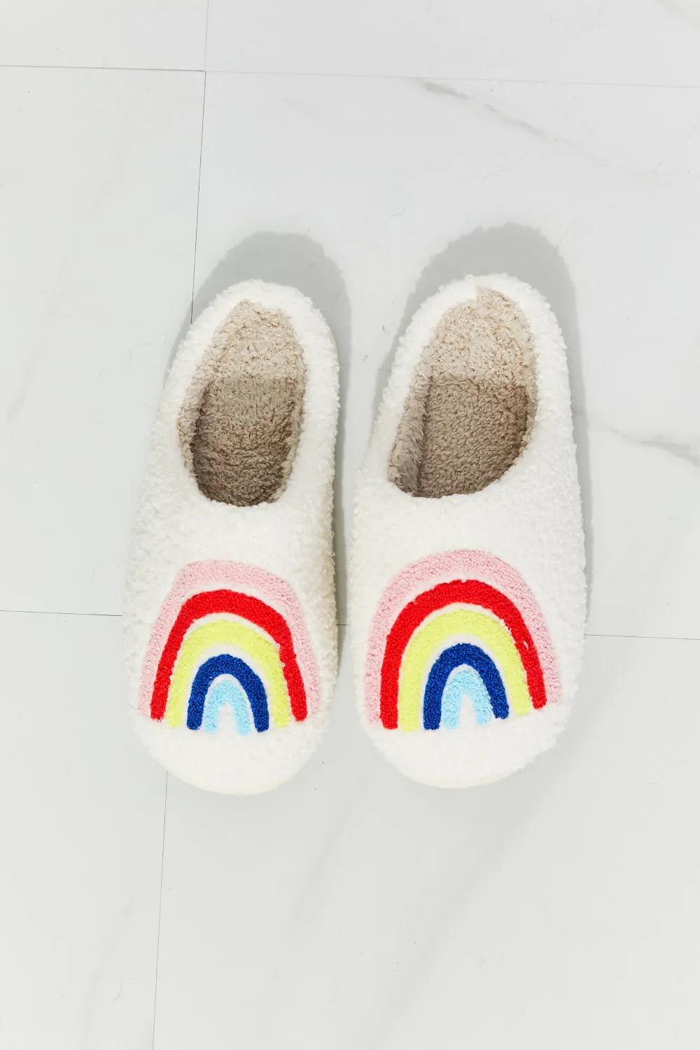 *APP EXCLUSIVE* Rainbow Plush Slippers