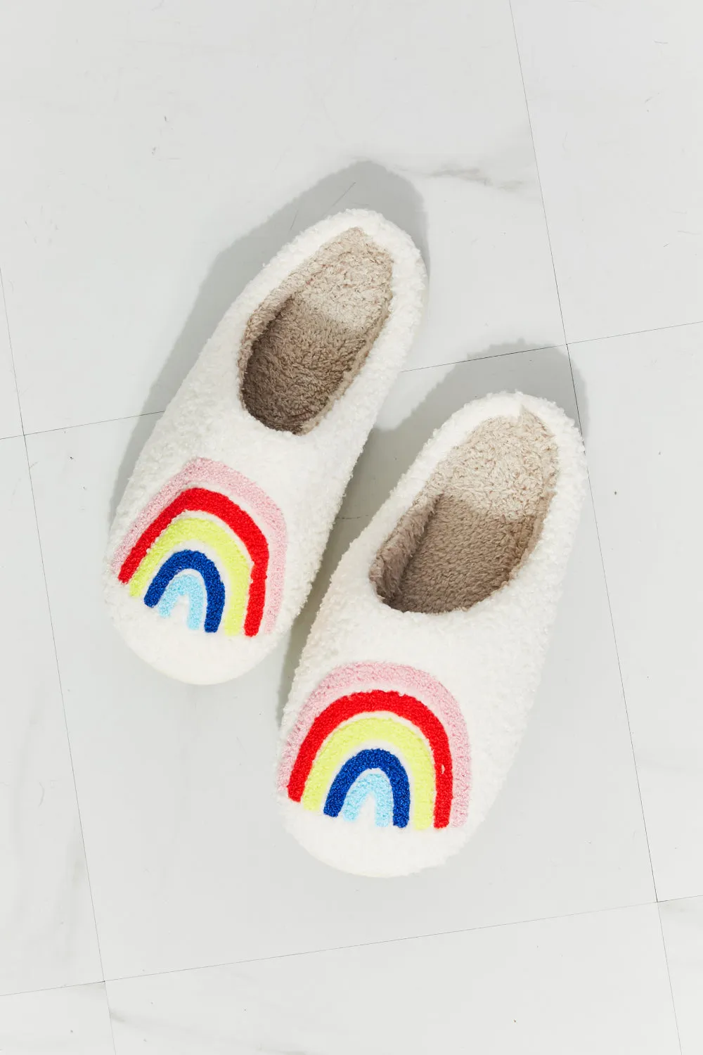 *APP EXCLUSIVE* Rainbow Plush Slippers