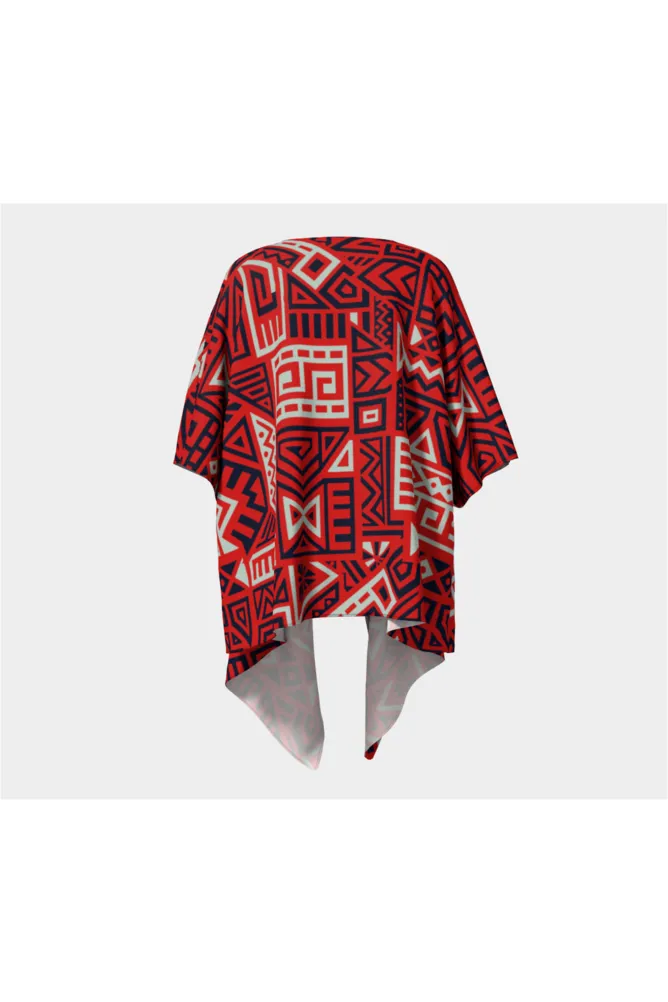 Aztec Draped Kimono