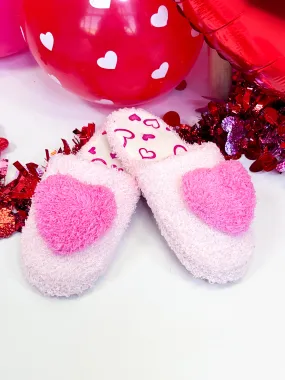 Belle - Two-Toned Pink Heart Slippers