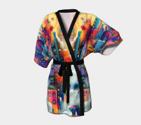 BLOCKS KIMONO ROBE | ACIDMATH AI