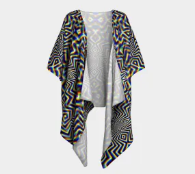 Chromadelic Draped Kimono