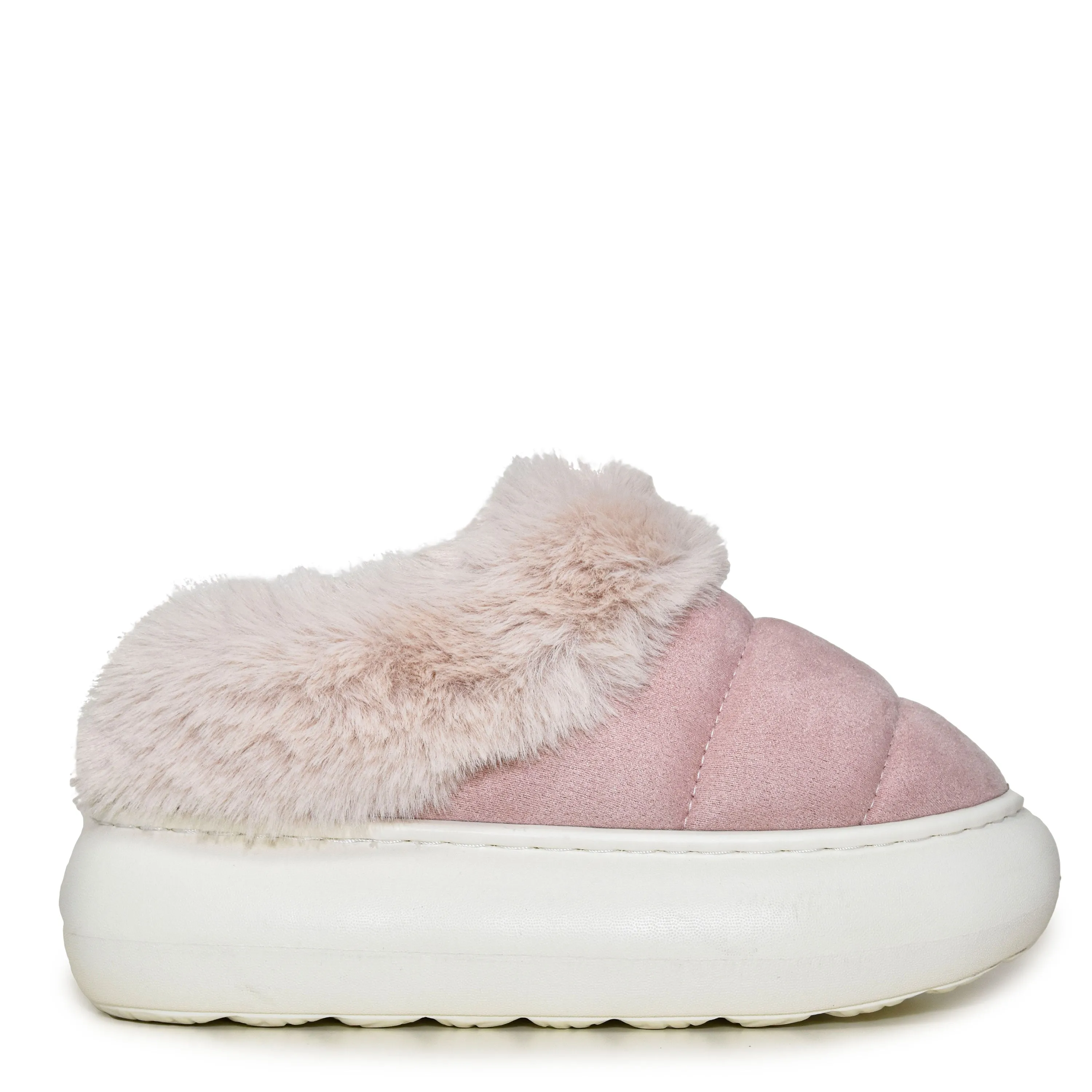 CLOUDIA-01 Faux Fur Fuzzy Ultra Chunky Winter Snow Slippers