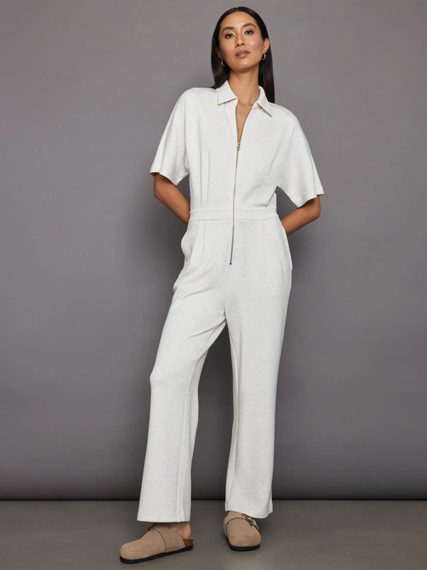 Corrine Jumpsuit - Ivory Marl