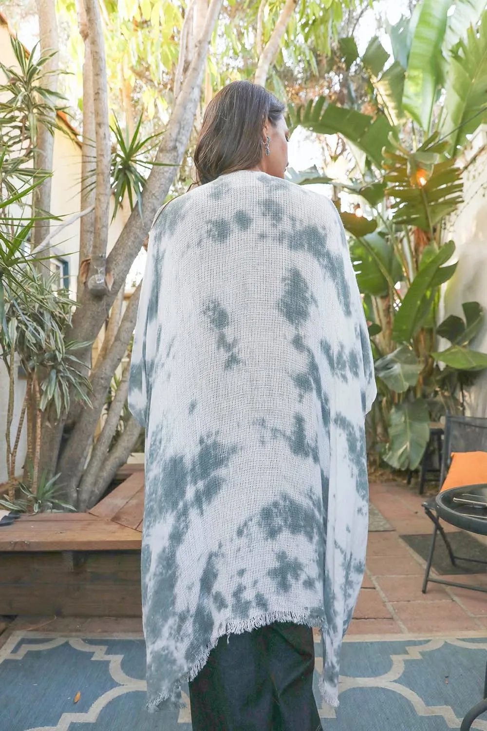 Festive Tie-Dye Kimono