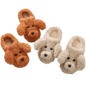 Funki Buys | Shoes | Women's Fluffy Warm Cartoon Dog Slippers