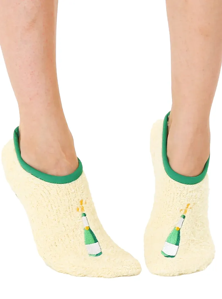 Fuzzy Champagne Slippers