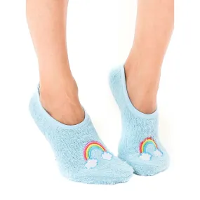 Fuzzy Rainbow Slippers