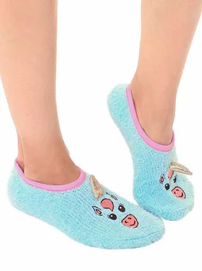 Fuzzy Unicorn Slipper Socks