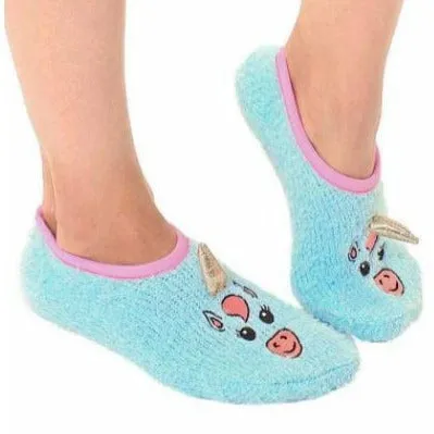 Fuzzy Unicorn Slippers