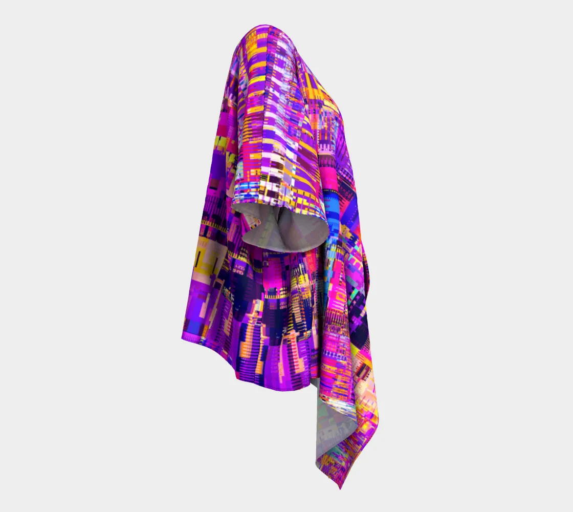 GLITCHED KIMONO ROBE | ART DESIGN WORKS