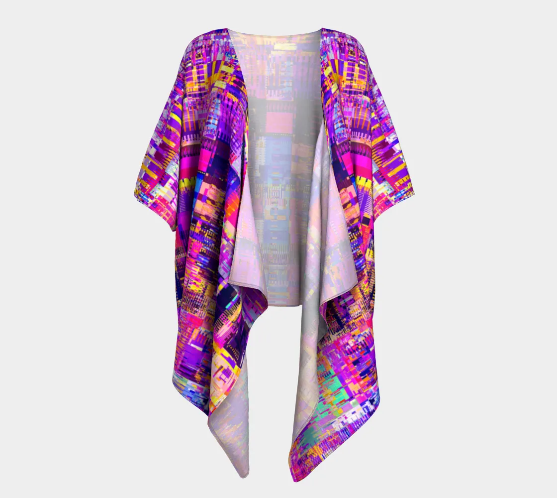 GLITCHED KIMONO ROBE | ART DESIGN WORKS