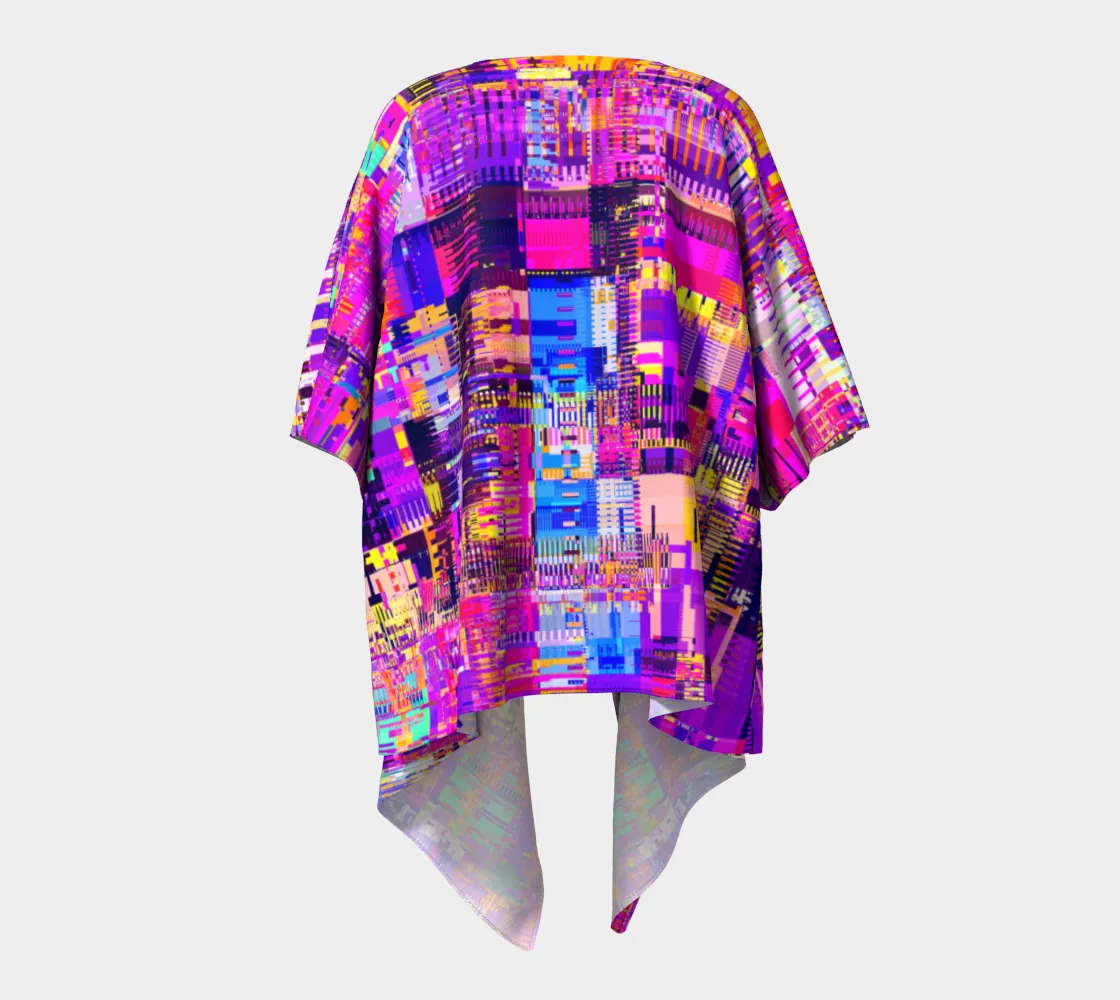 GLITCHED KIMONO ROBE | ART DESIGN WORKS