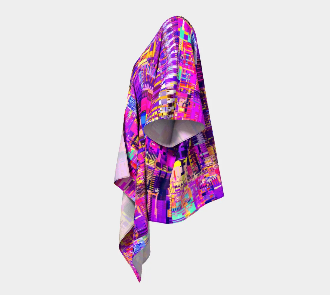 GLITCHED KIMONO ROBE | ART DESIGN WORKS