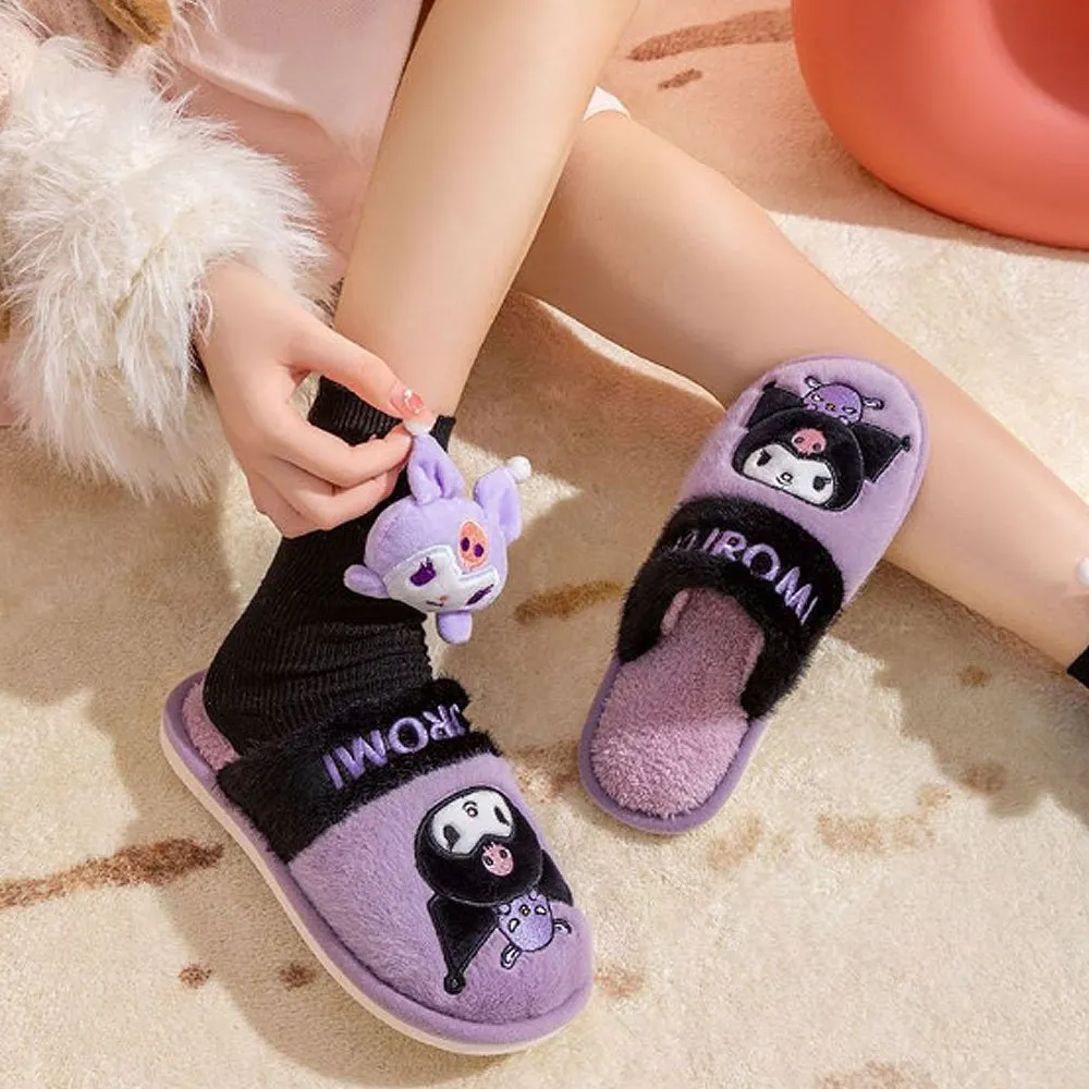 Hello Kitty Two Tone Fur Slippers