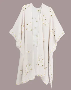 JC071061 Beige Floral & Butterfly Kimono