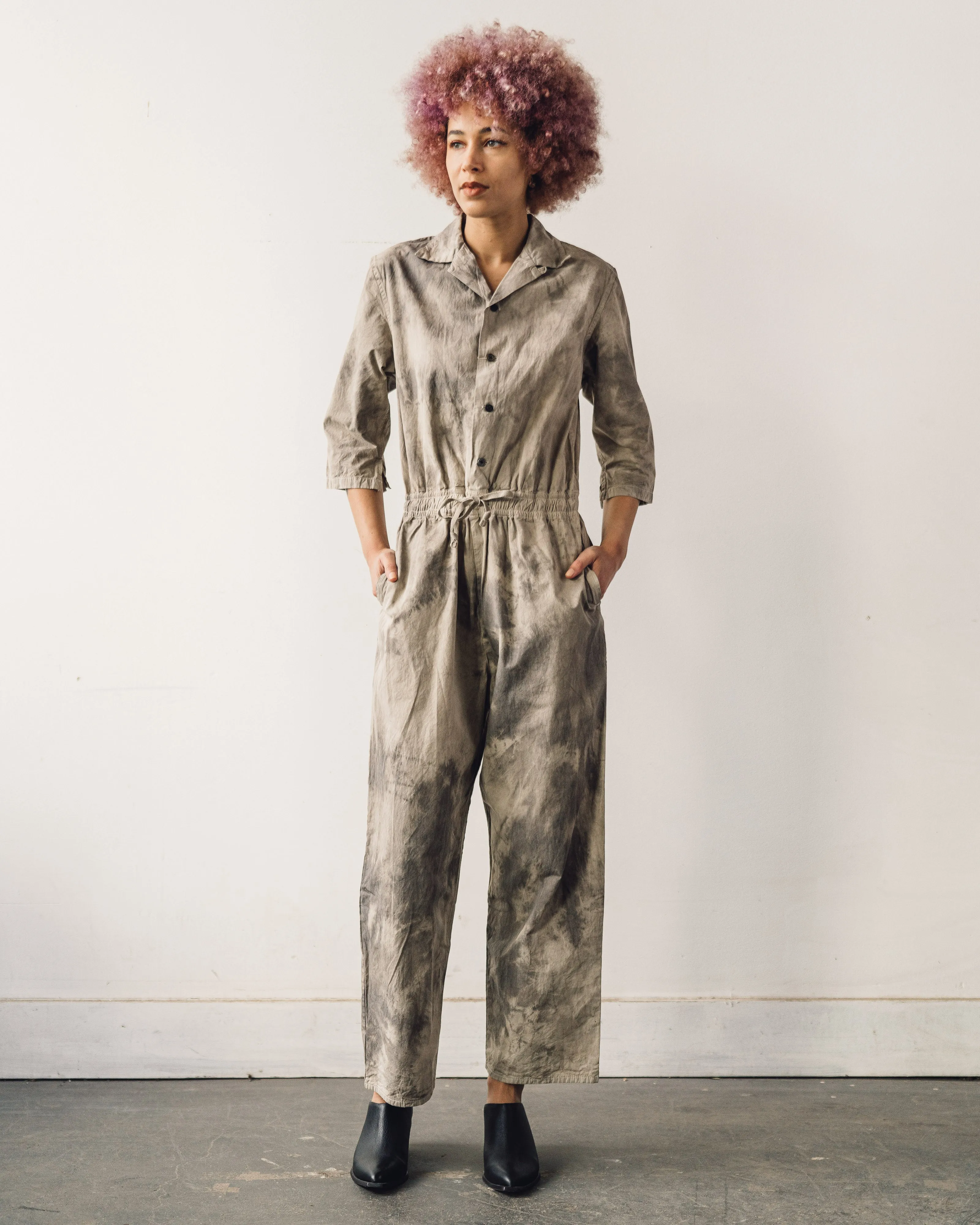 Kapital Dump Jumpsuit, Ecru/Grey