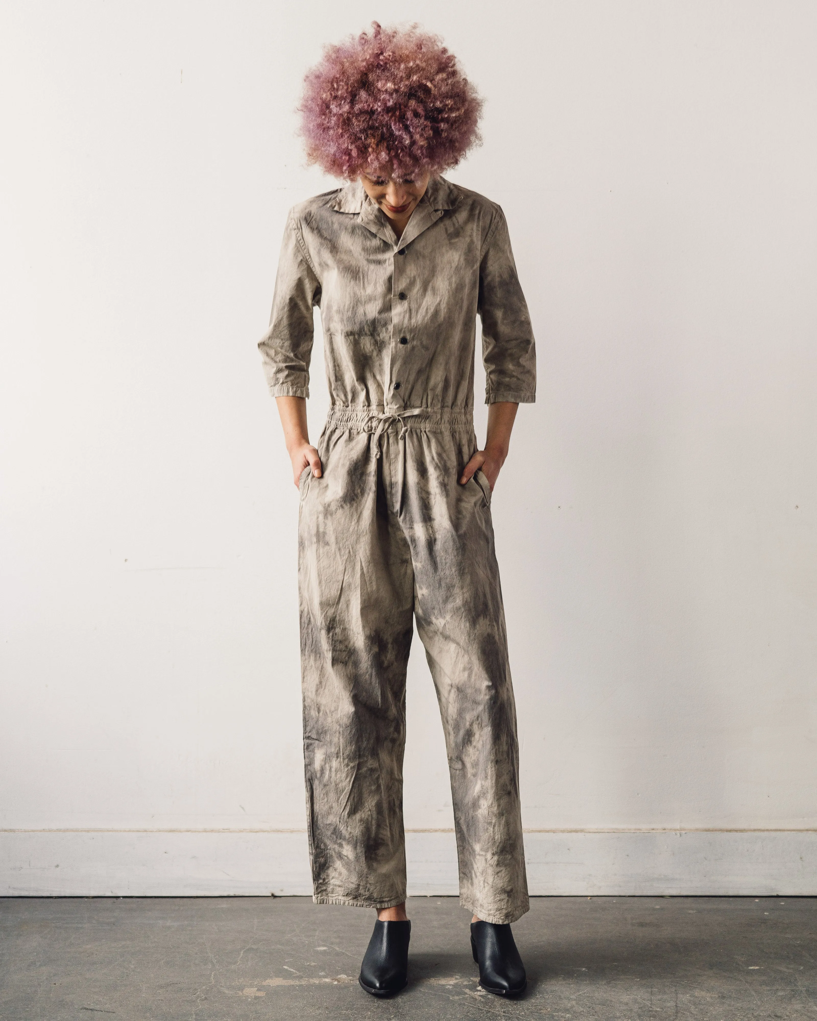 Kapital Dump Jumpsuit, Ecru/Grey