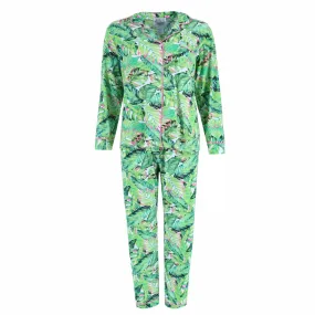 Mentally Exhausted Women's Hawaiian Notch Pajama Set