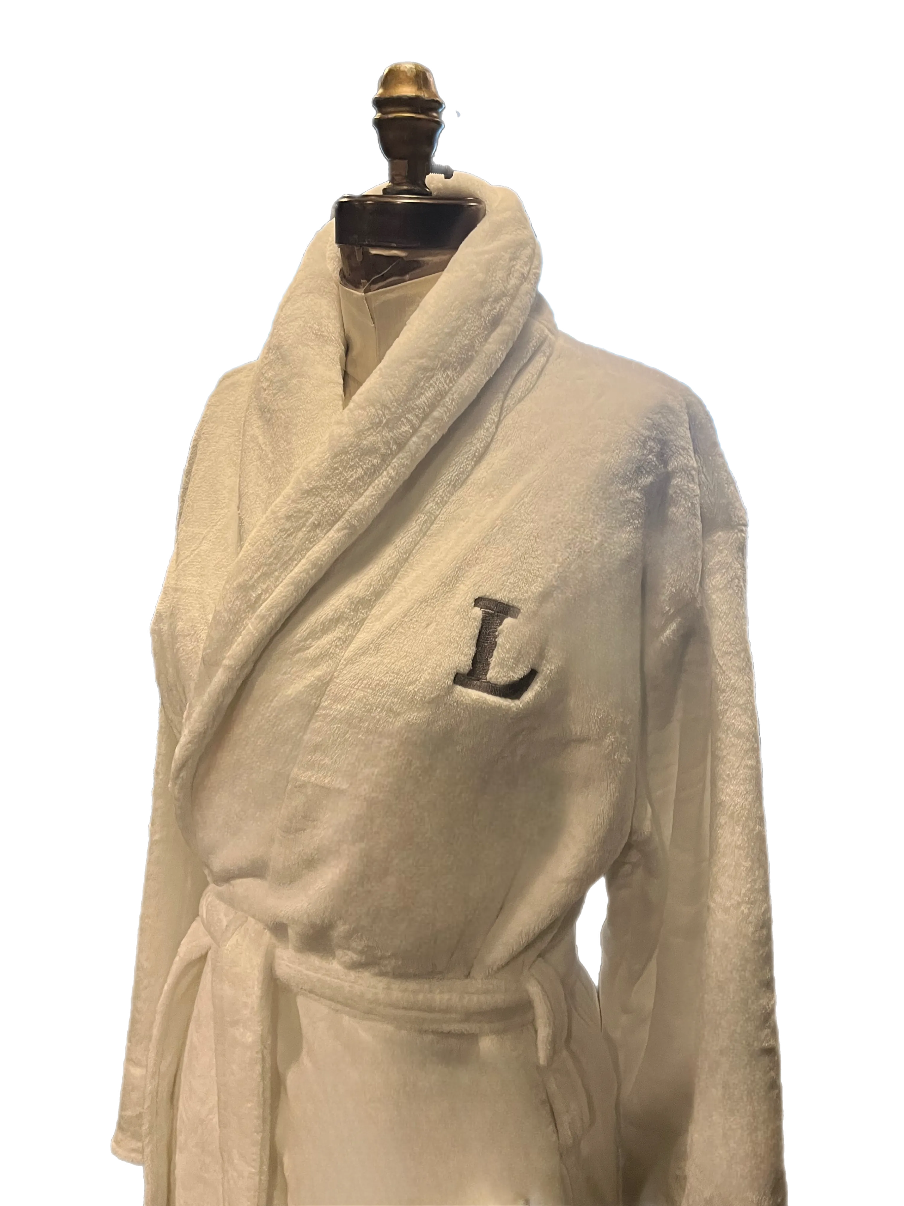 Monogram Unisex Robe in plush or waffle