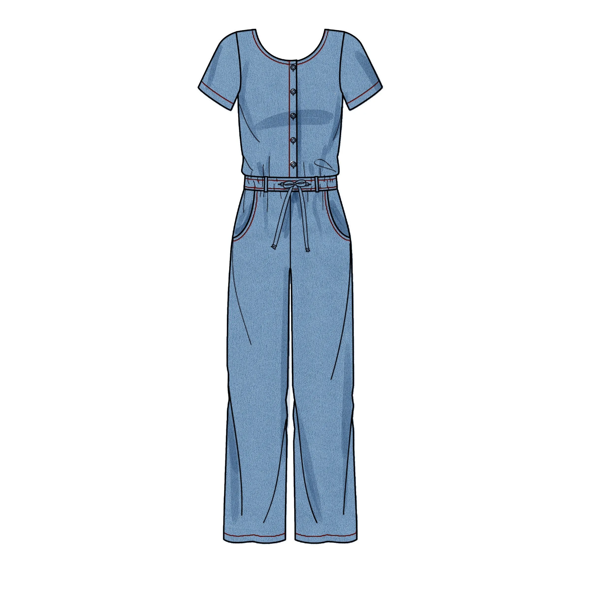 New Look Sewing Pattern 6661  Relaxed Fit Jumpsuit