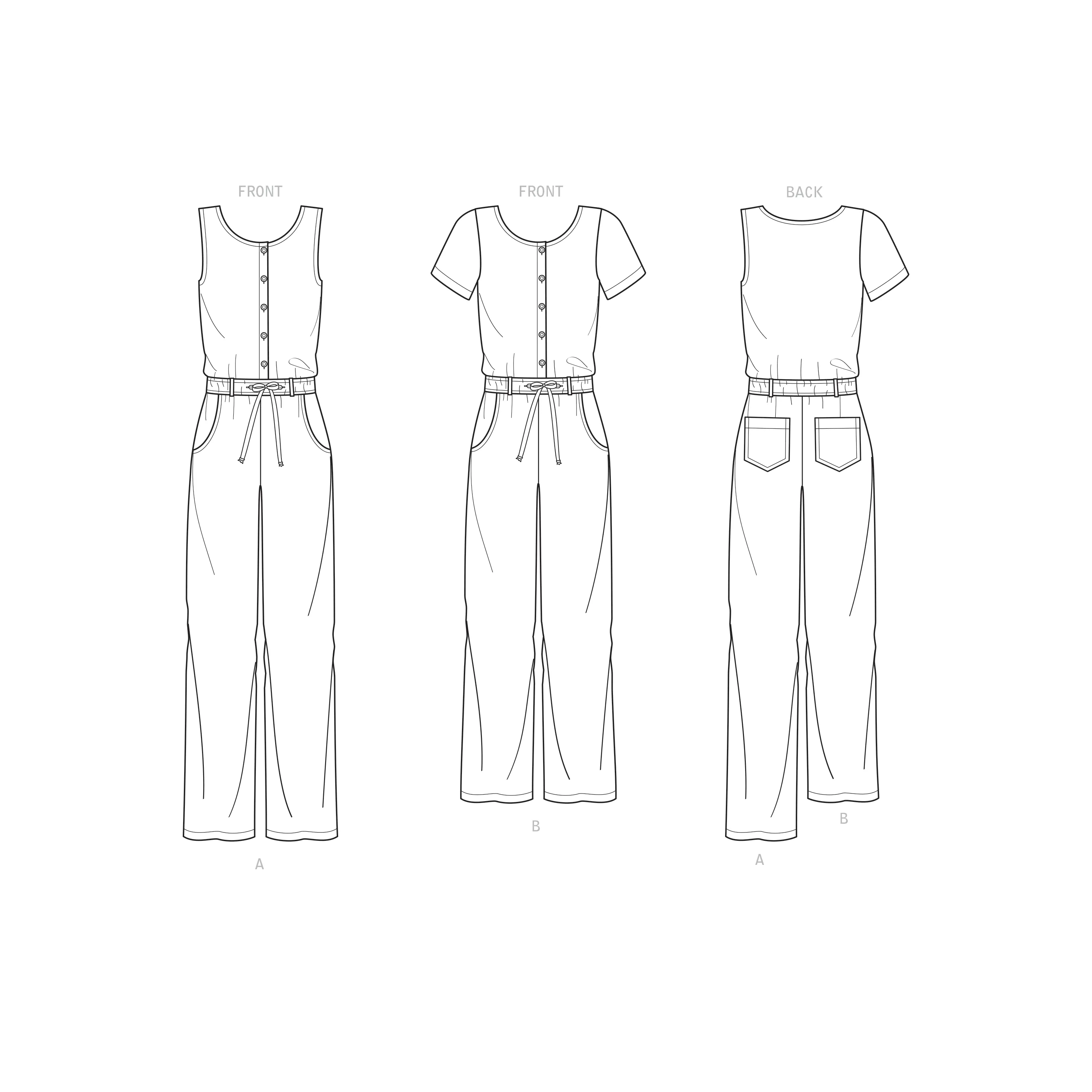 New Look Sewing Pattern 6661  Relaxed Fit Jumpsuit