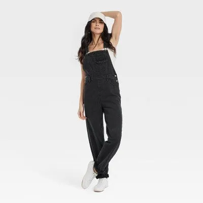 New - Universal Thread Women's 90's Baggy Denim Relaxed Jumpsuit Overalls