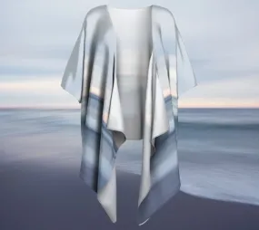 Ocean Mist Draped Kimono