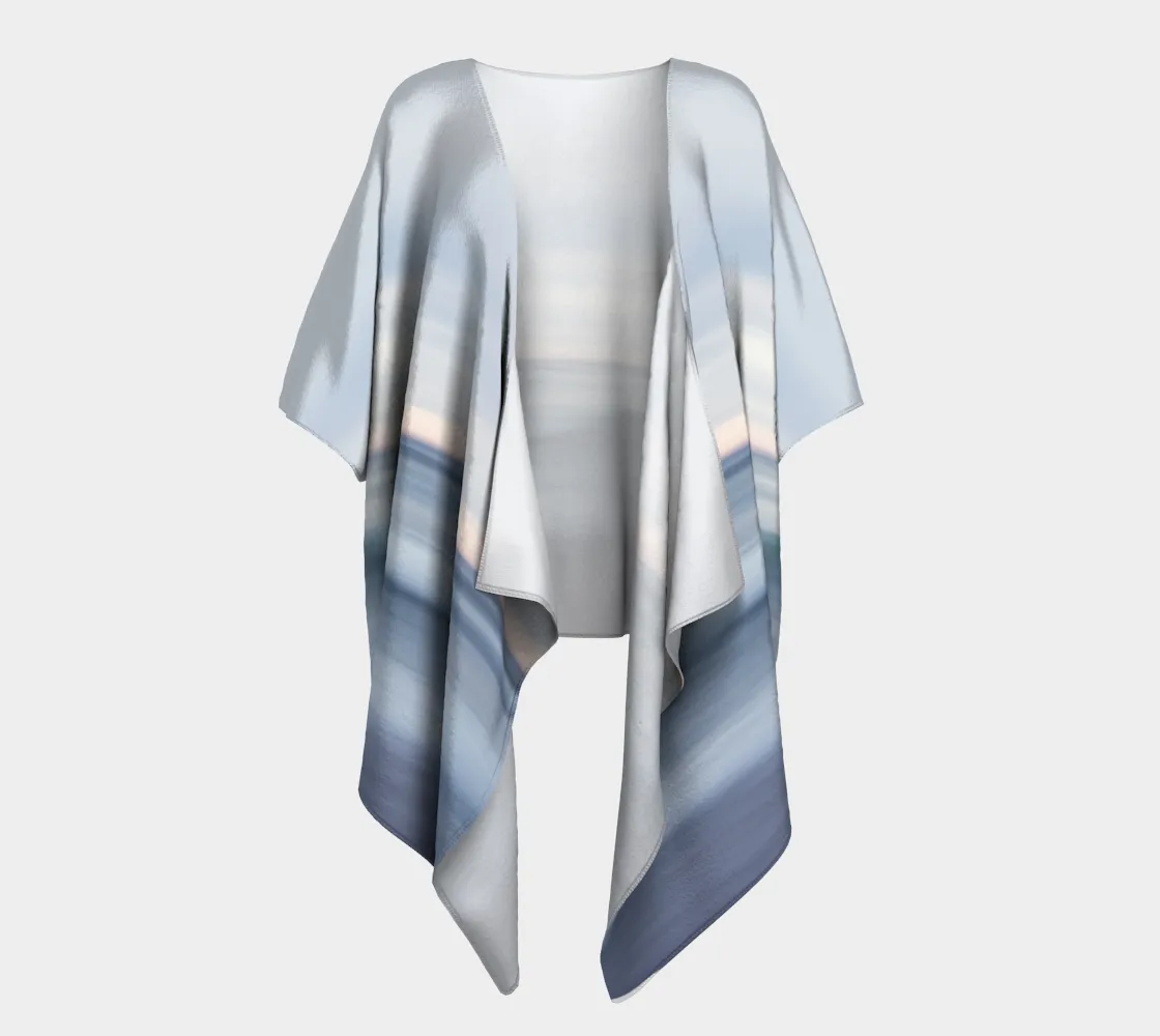 Ocean Mist Draped Kimono