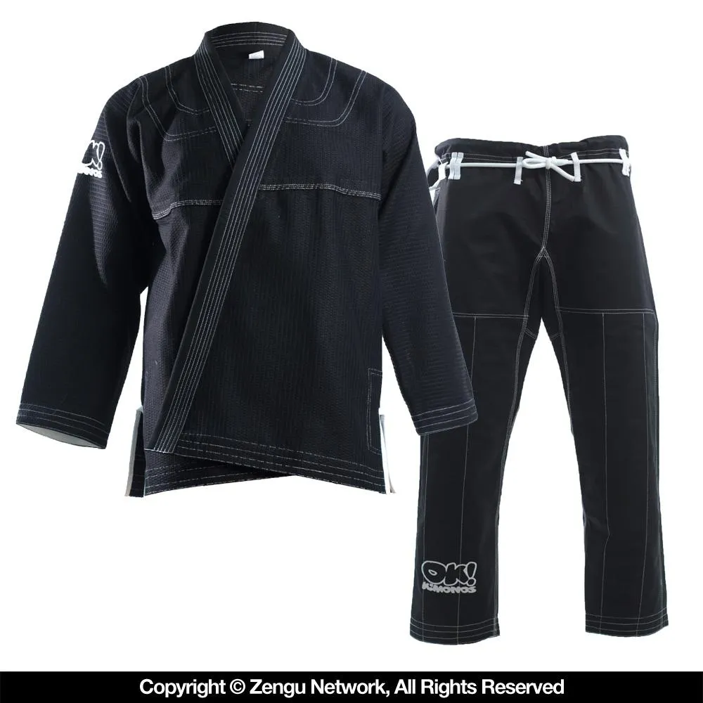 OK Kimonos Lightweight BJJ Gi - Black