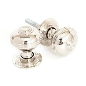 Polished Nickel 50mm Prestbury Mortice/Rim Knob Set | From The Anvil