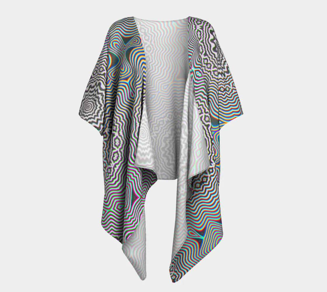 Primordial Glitch | Draped Kimono | Makroverset