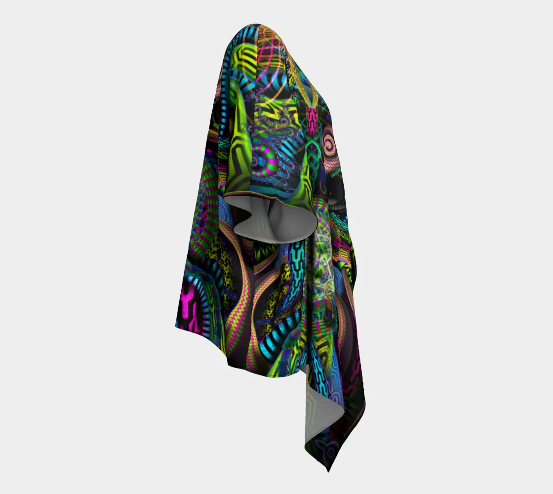 Primordial Presence Draped Kimono