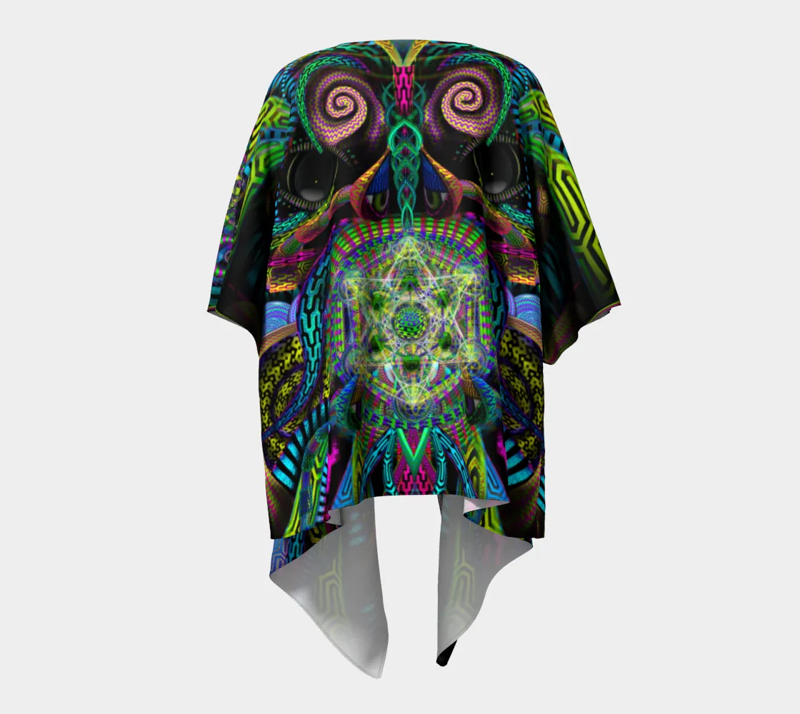 Primordial Presence Draped Kimono