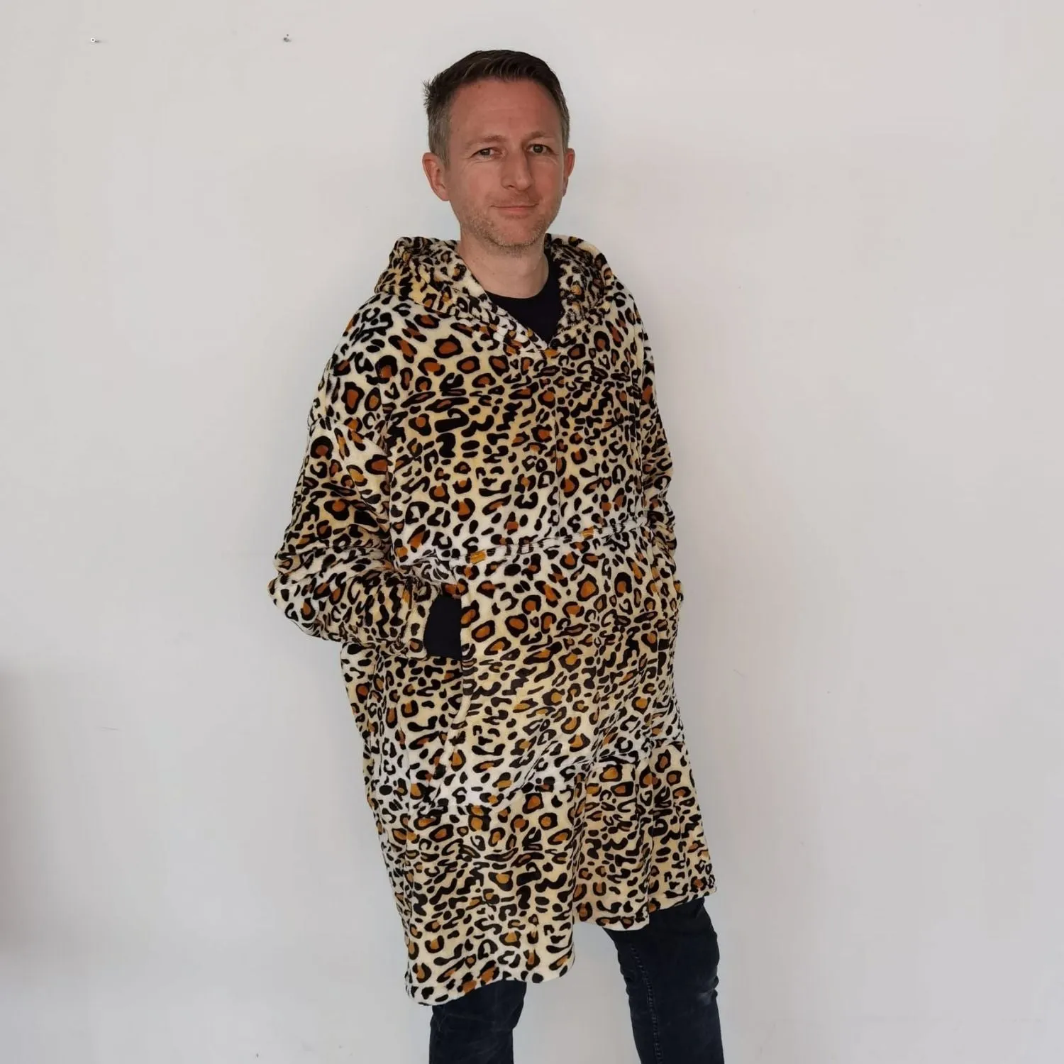 Printed Cosy Robe - Mink