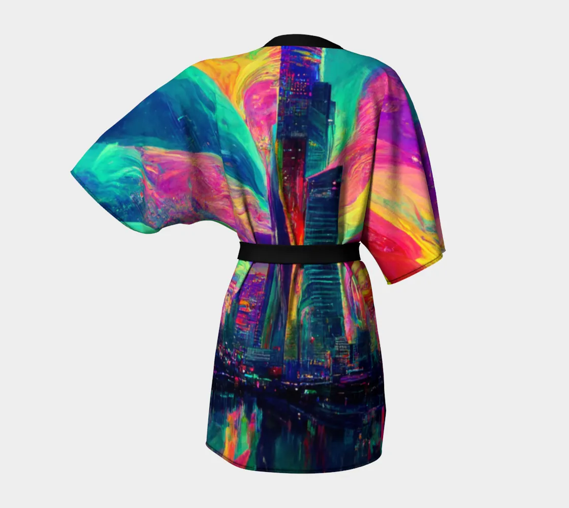 Psychedelic City Kimono Robe | Acidmath Guy