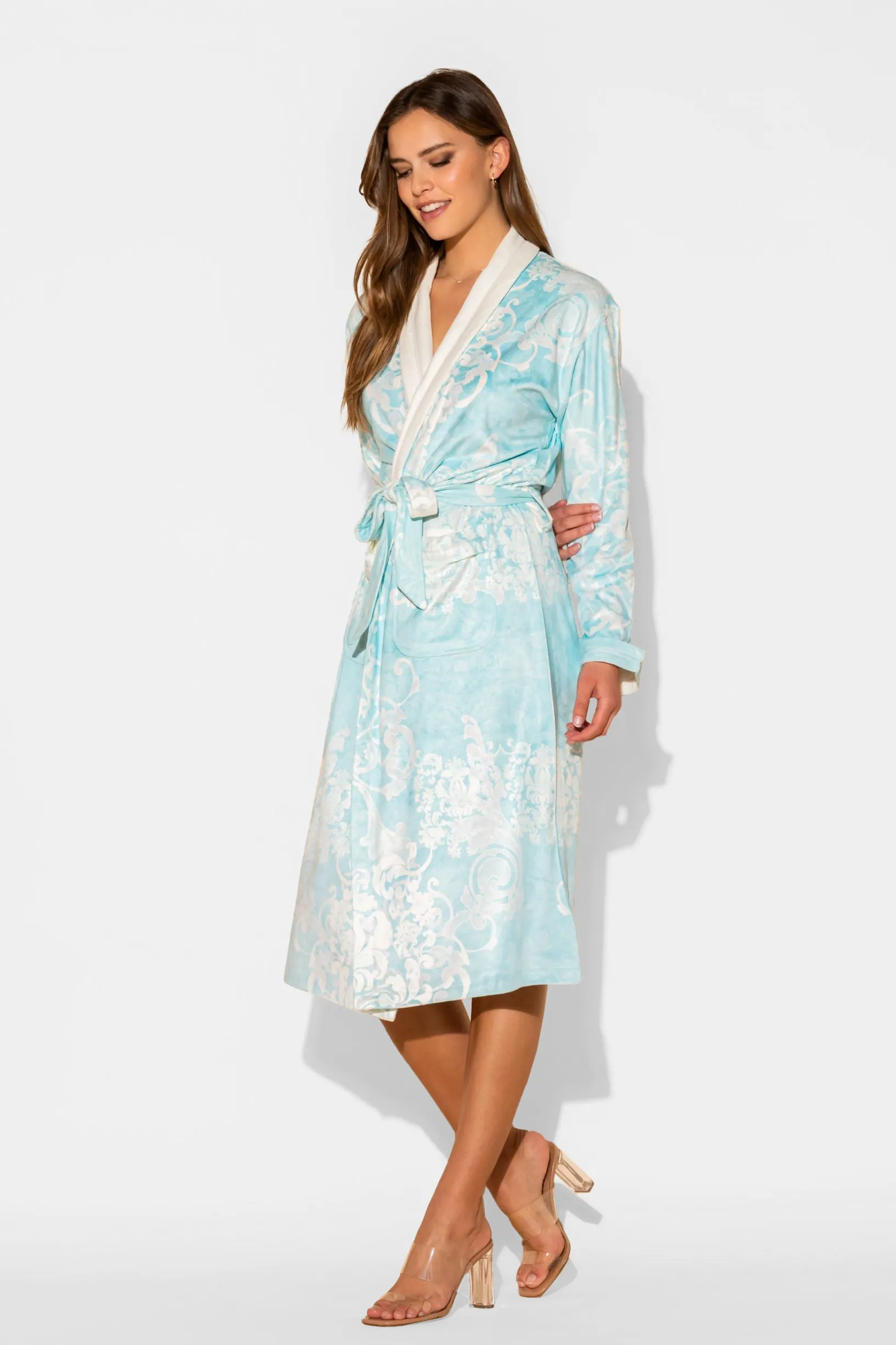 Romantique Blue Long Robe