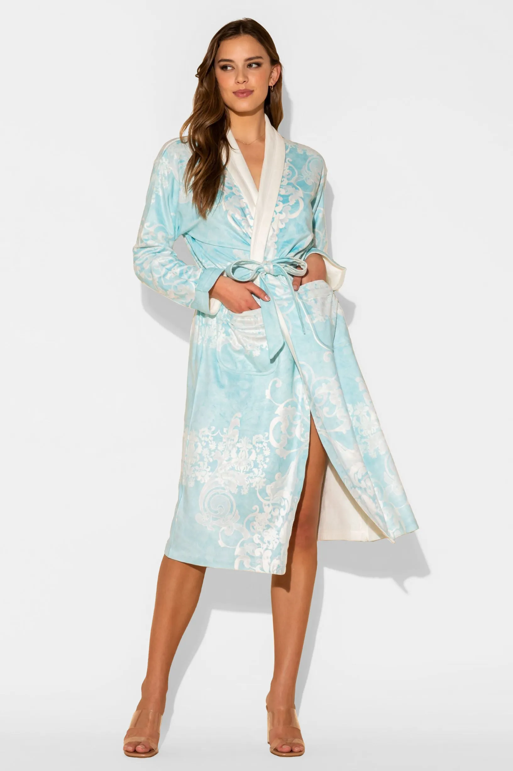 Romantique Blue Long Robe