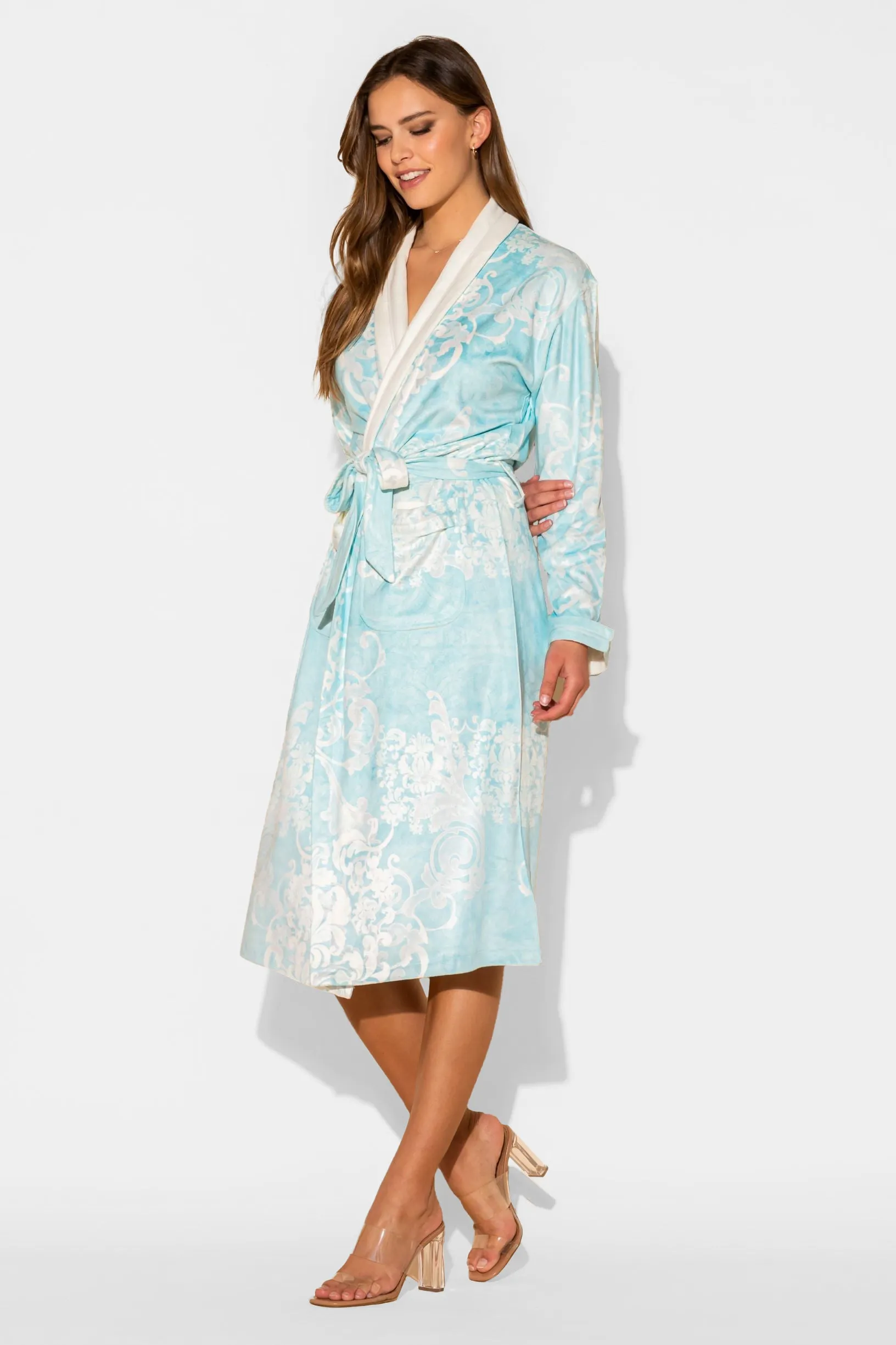 Romantique Blue Long Robe